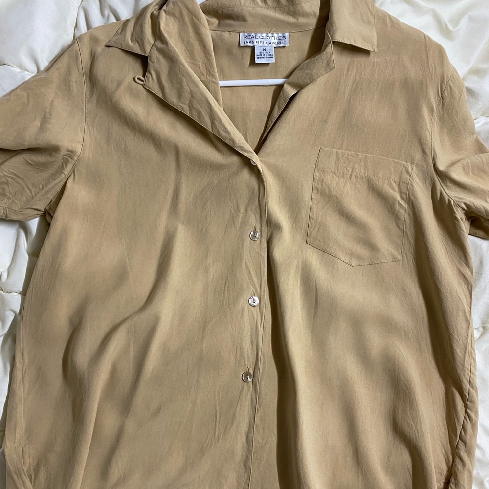 Vintage Saks Fifth Avenue Silk Shirt